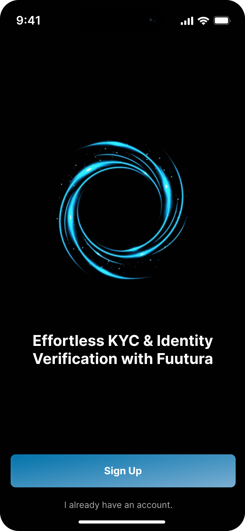 Fuutura KYC splash screen