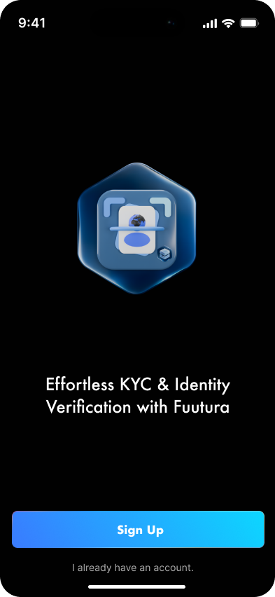 Fuutura KYC splash screen