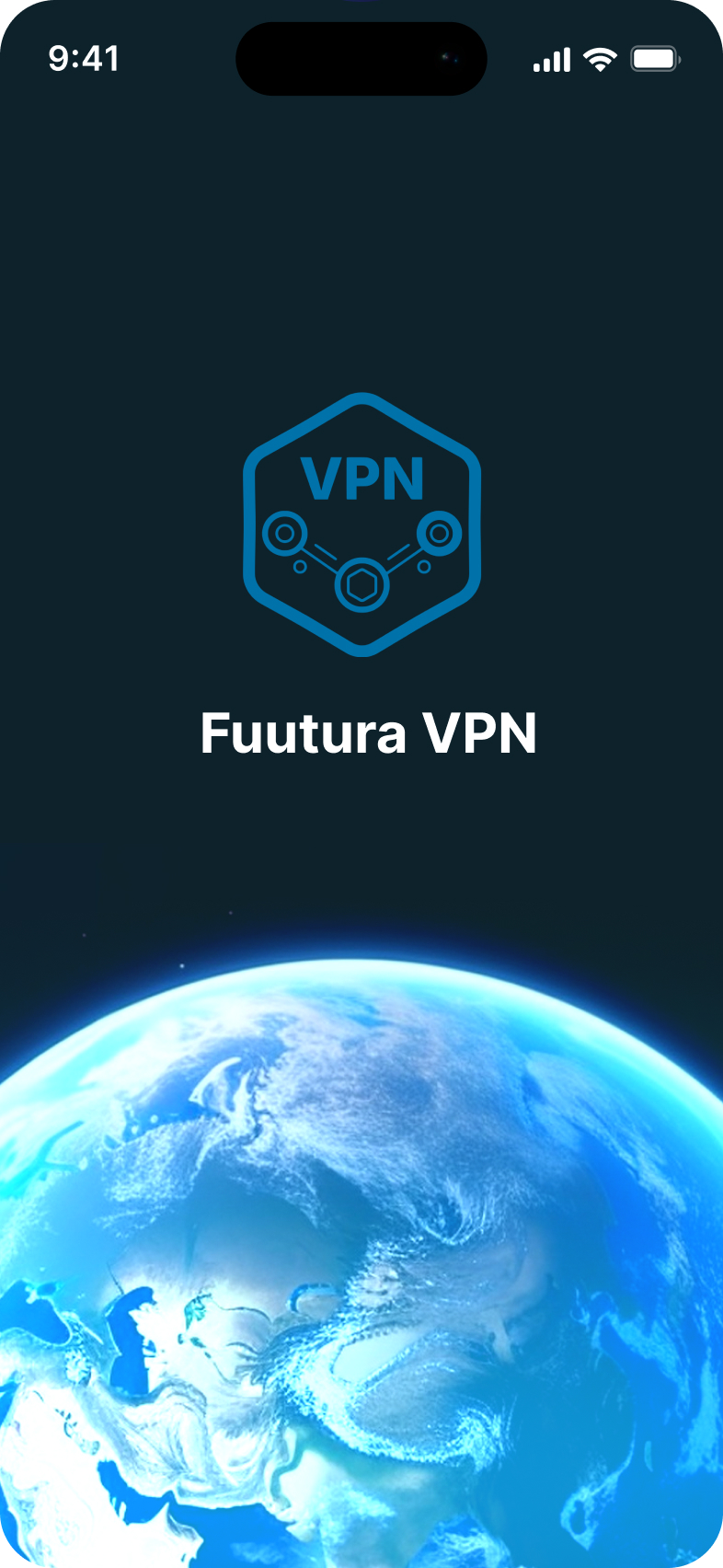 Fuutura VPN splash screen