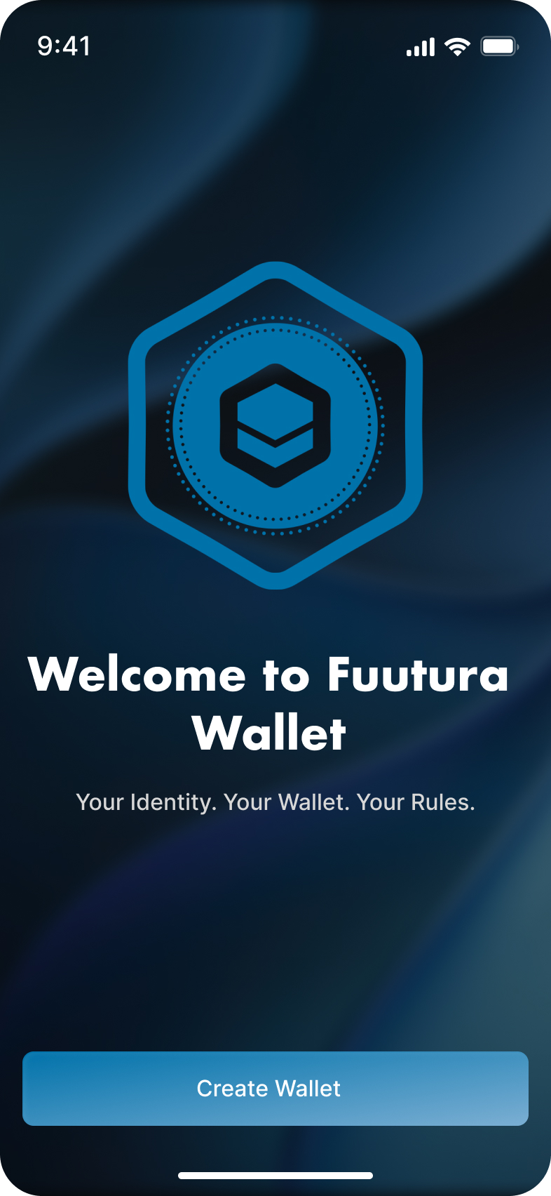 Fuutura Wallet splash screen